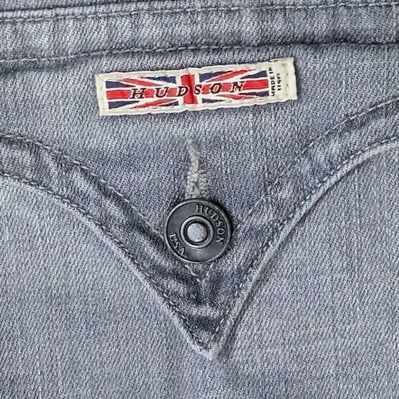 Hudson 29 32”Gray Beth Mid-Rise Baby Bootcut Jeans - Picture 5 of 9